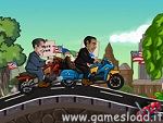 Obama Contro Romney Corsa in Motoretta